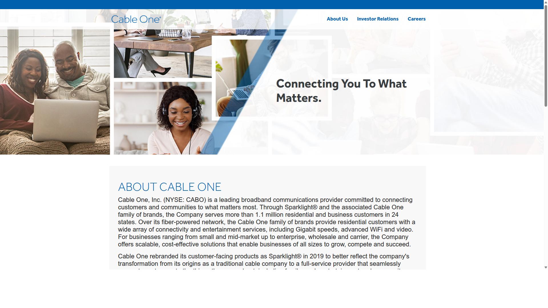 Cable One website