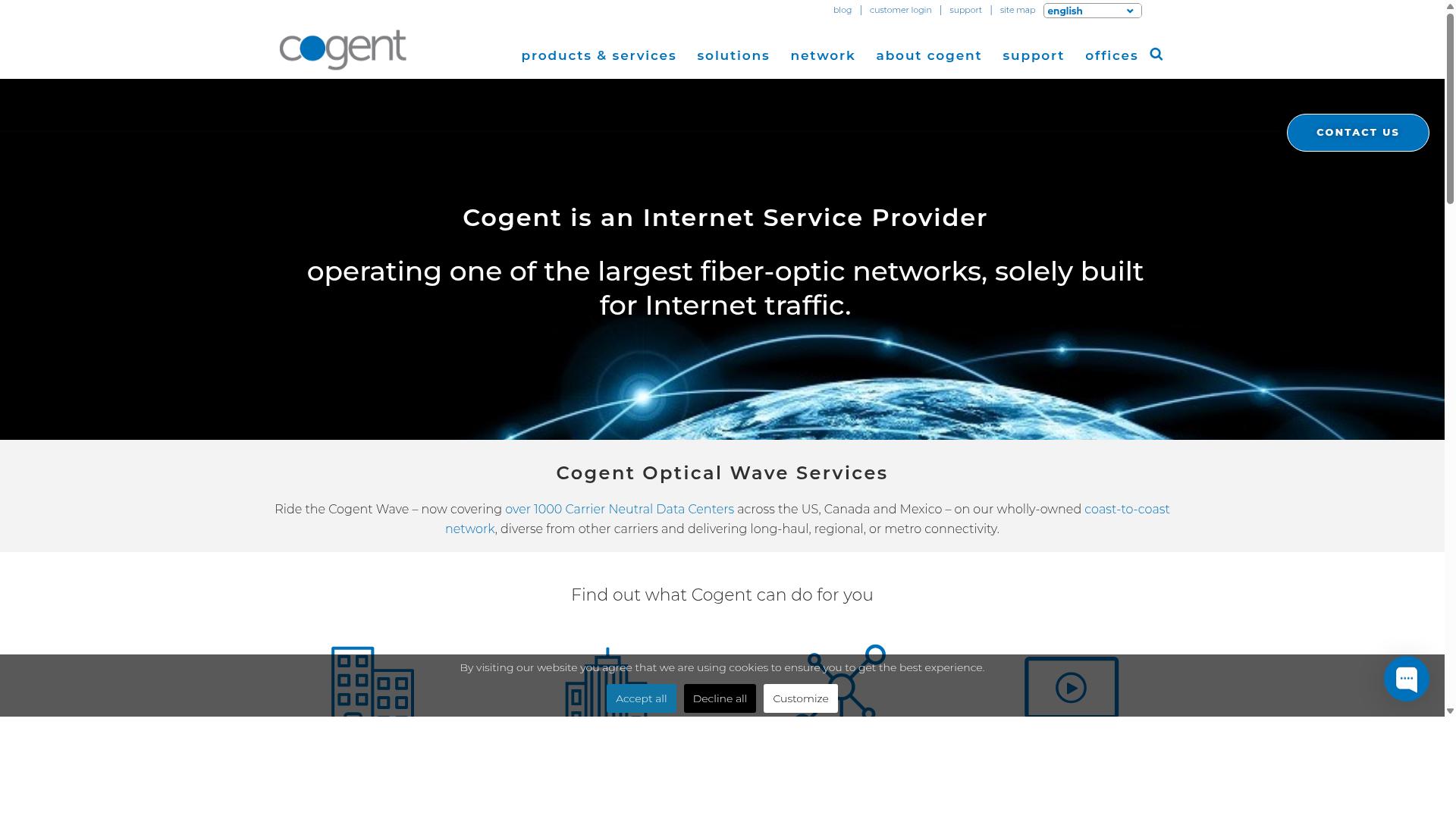 Cogent Communications website